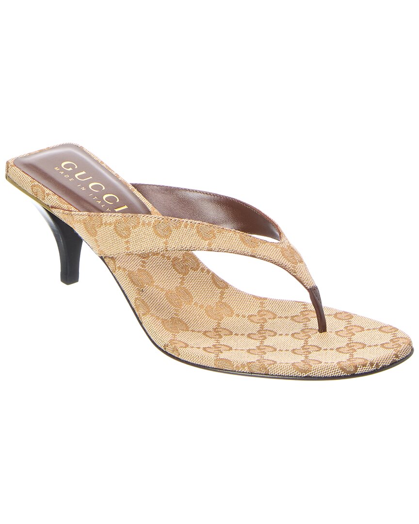 Gucci Gucci Vittoria Gg Canvas Sandal