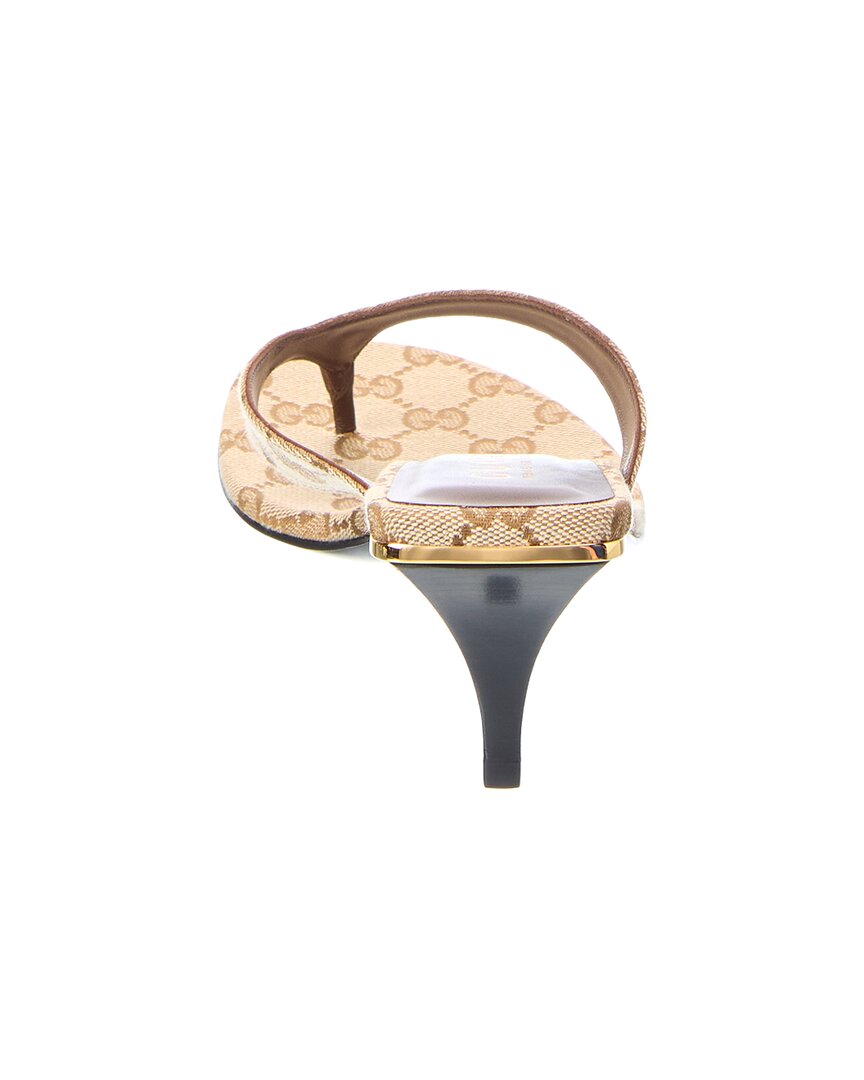 Gucci Gucci Vittoria Gg Canvas Sandal
