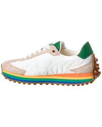 Ferragamo Iggy Nylon & Suede Sneaker