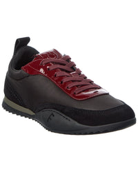 Ferragamo Ferragamo Detroit 1 Leather-Trim Sneaker