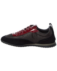 Ferragamo Ferragamo Detroit 1 Leather-Trim Sneaker