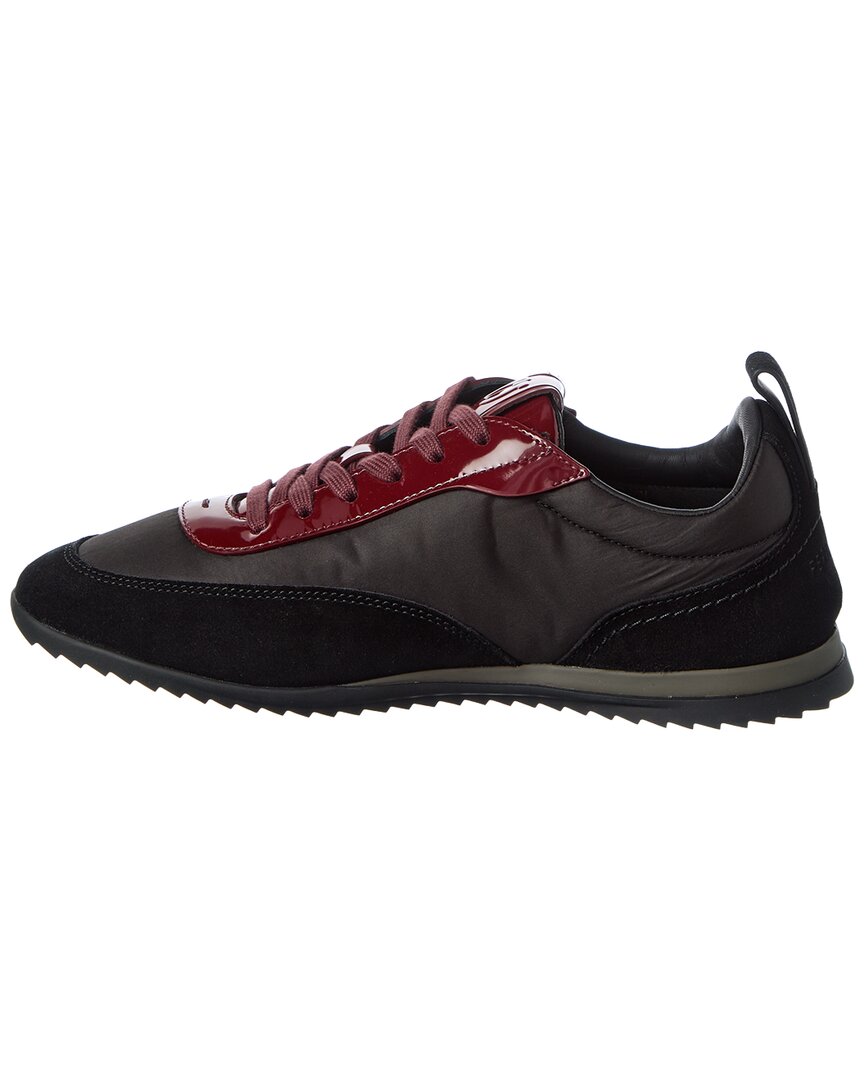 Ferragamo Ferragamo Detroit 1 Leather-Trim Sneaker