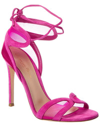 Gianvito Rossi Gianvito Rossi Falene Mesh & Suede Sandal