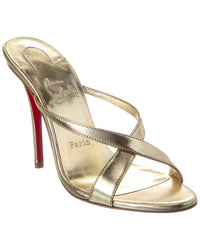 Christian Louboutin Mulazee Cross 100 Leather Sandal