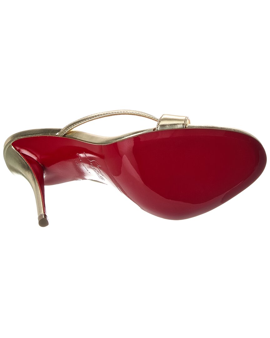 Christian Louboutin Mulazee Cross 100 Leather Sandal