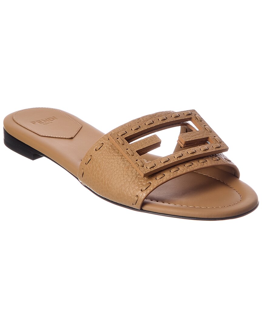 FENDI Fendi Ff Baguette Leather Sandal