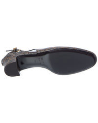 CELINE Celine Neo City Triomphe Canvas Slingback Pump
