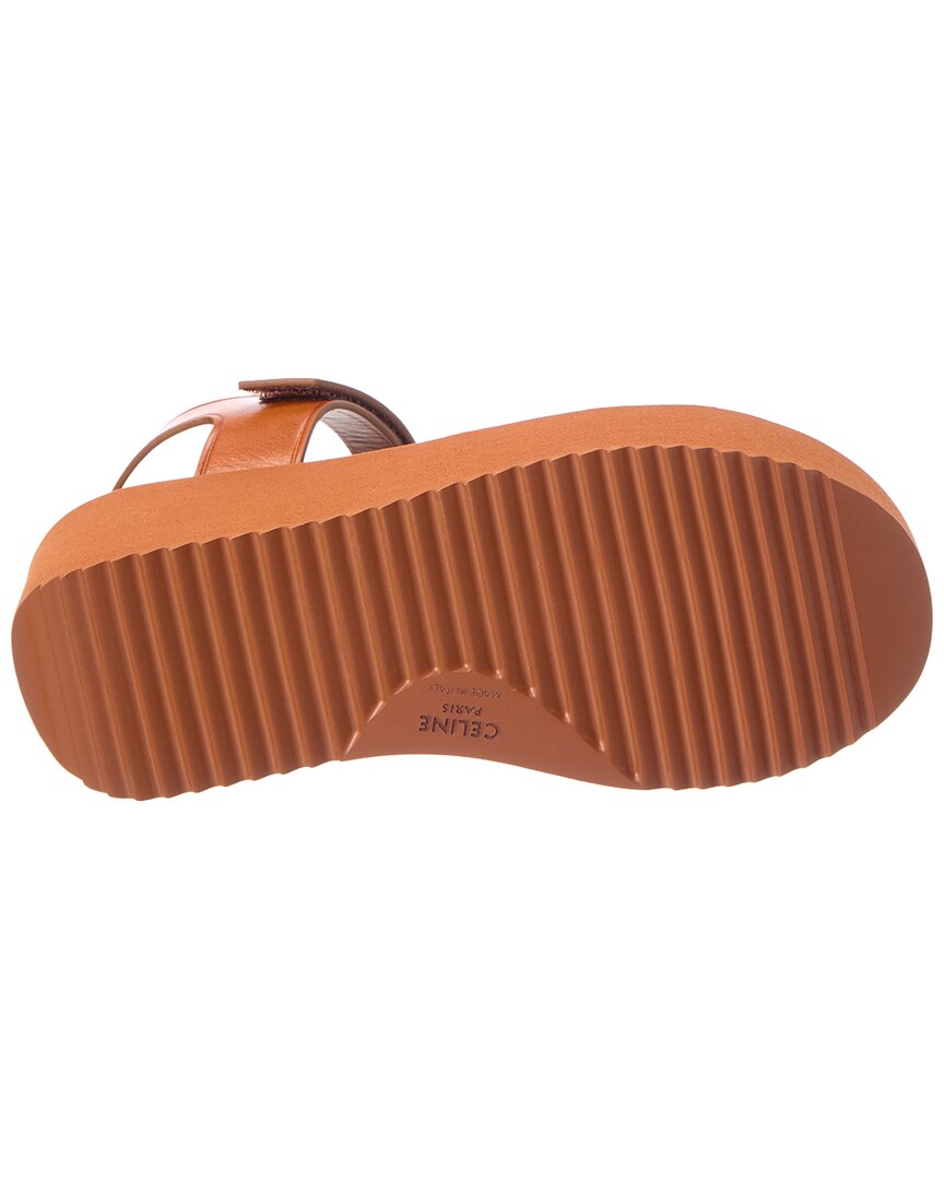 CELINE Celine Sunny Leather Platform Sandal