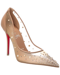 Christian Louboutin Christian Louboutin Miss Z Degrastrass 100 Mesh & Leather Pump