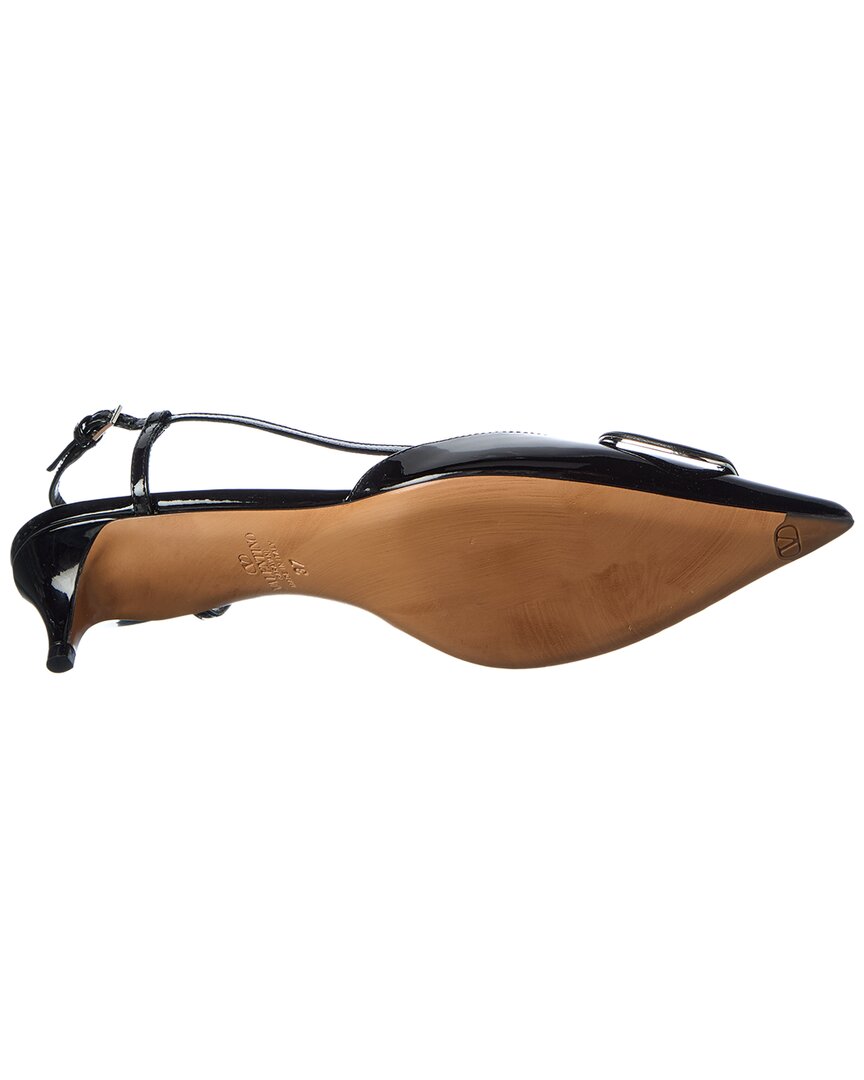 Valentino Valentino Vlogo Signature 38 Patent Slingback Pump