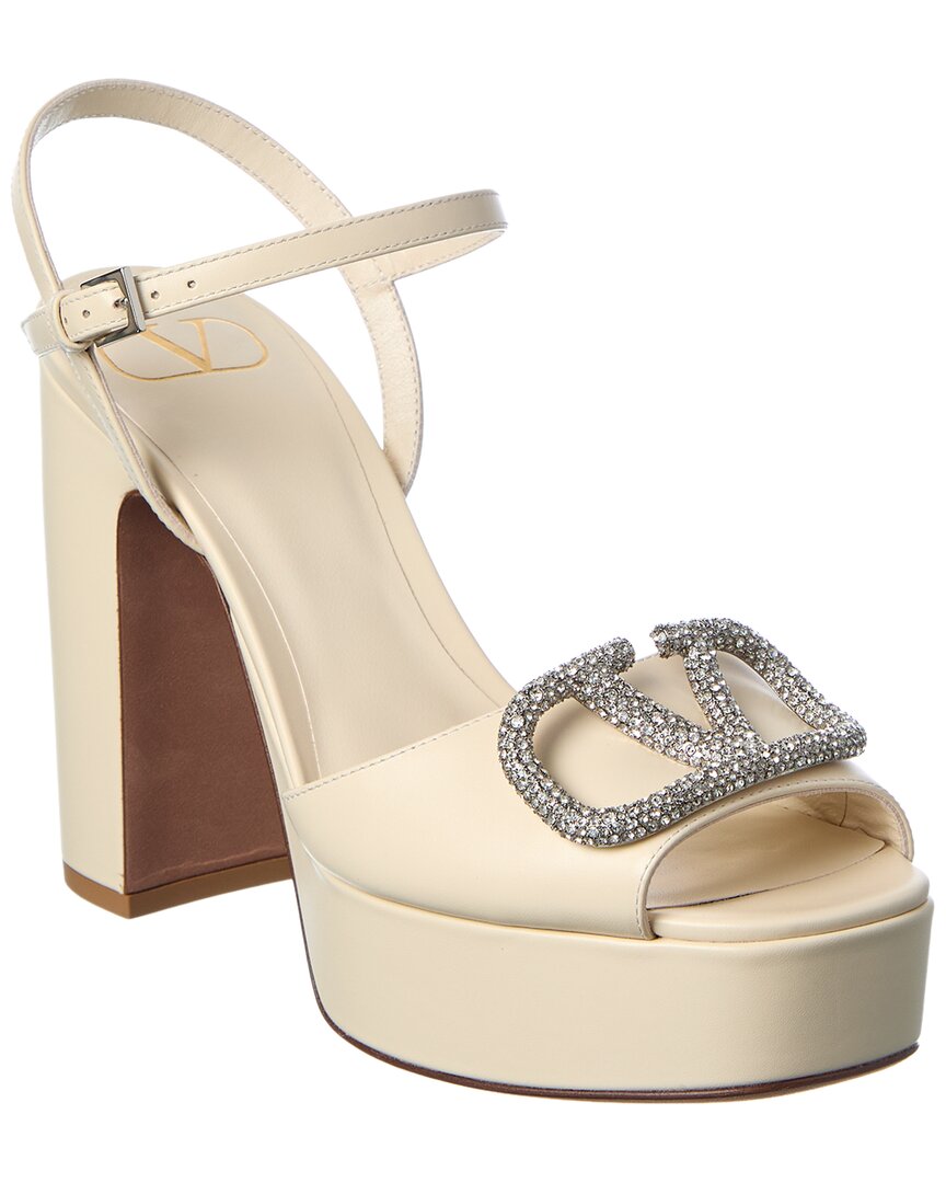 Valentino Valentino Vlogo Signature 114 Leather Sandal