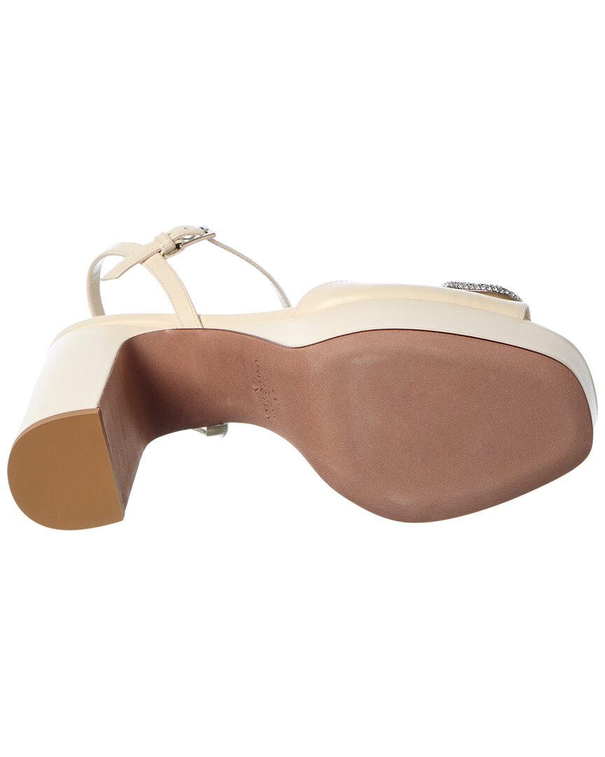 Valentino Valentino Vlogo Signature 114 Leather Sandal