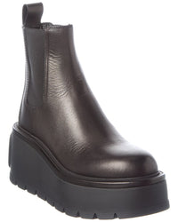 Valentino Valentino Vlogo Signature Leather Boot