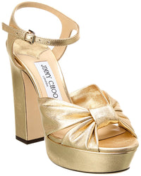 Jimmy Choo Jimmy Choo Heloise 120 Leather Platform Sandal