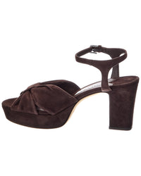 Jimmy Choo Heloise 80 Suede Platform Sandal