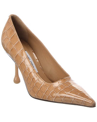 Jimmy Choo Ixia 80 Croc-Embossed Leather Pump