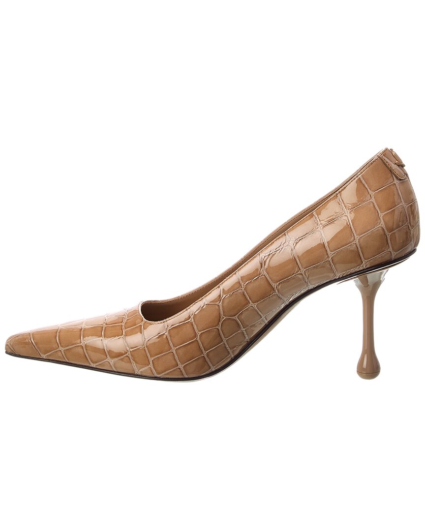 Jimmy Choo Ixia 80 Croc-Embossed Leather Pump