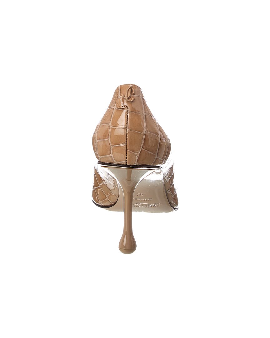 Jimmy Choo Ixia 80 Croc-Embossed Leather Pump