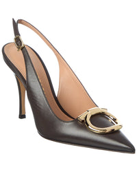 Ferragamo Sara Leather Slingback Pump