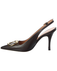 Ferragamo Sara Leather Slingback Pump