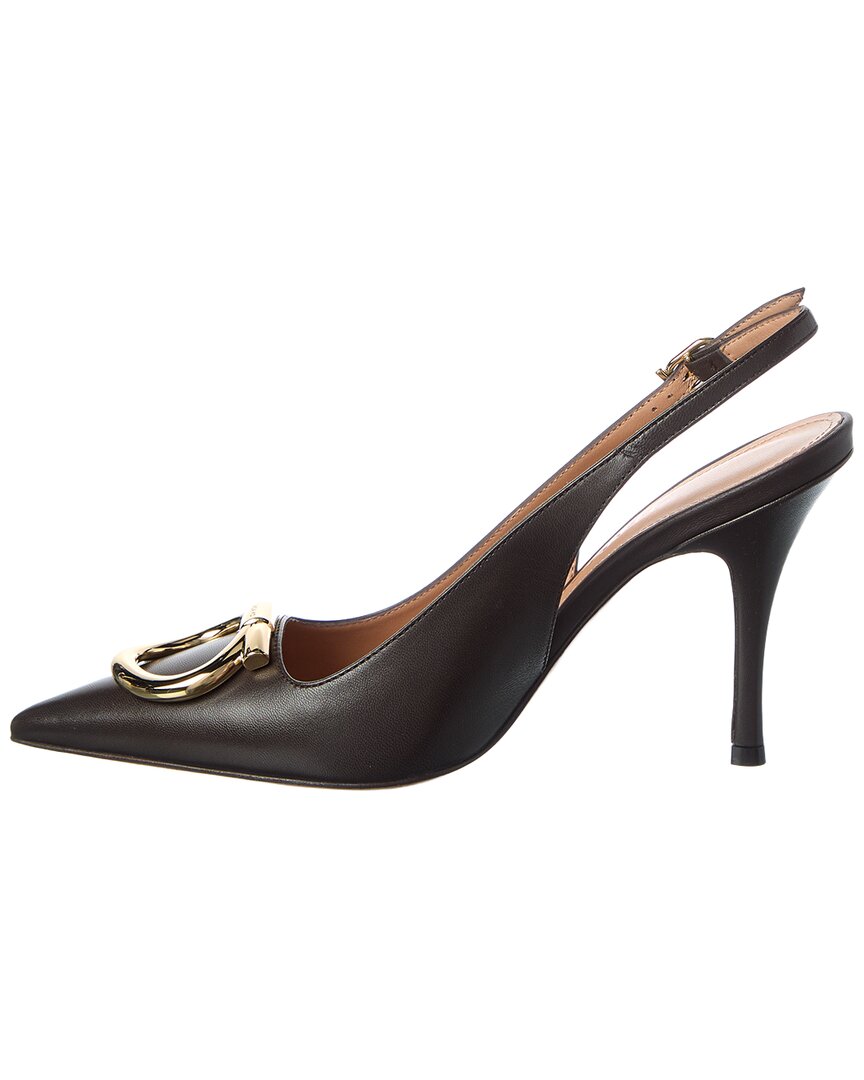 Ferragamo Sara Leather Slingback Pump