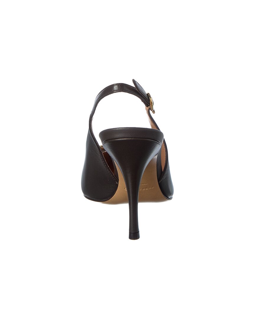 Ferragamo Sara Leather Slingback Pump