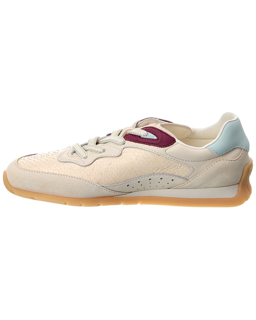 FENDI Fendi Wave Pulse Leather Sneaker