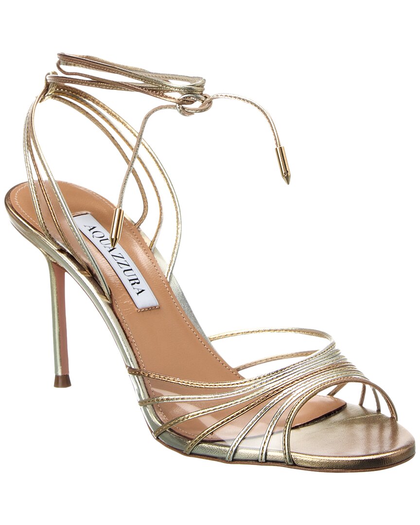 Aquazzura Call Me 85 Vinyl & Leather Sandal