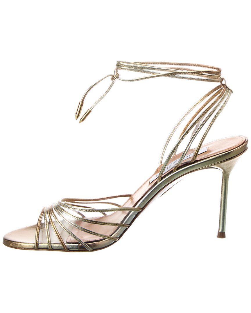 Aquazzura Call Me 85 Vinyl & Leather Sandal