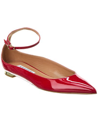 Aquazzura Love Affair Patent Flat Red 37