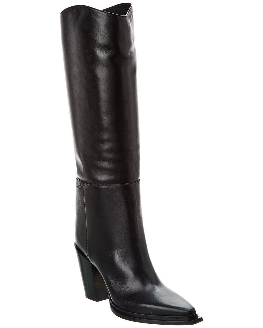 Jimmy Choo Cece 80 Leather Knee-High Boot