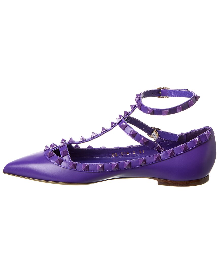 Valentino Rockstud Caged Leather Flat