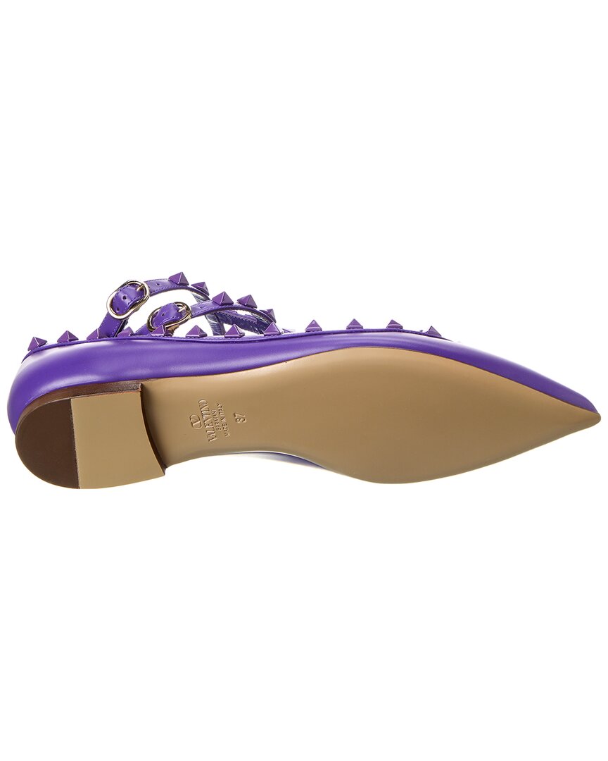 Valentino Rockstud Caged Leather Flat
