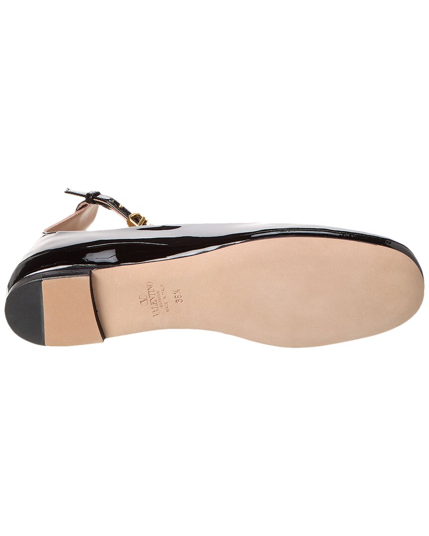 Valentino Tan Go Patent Flat