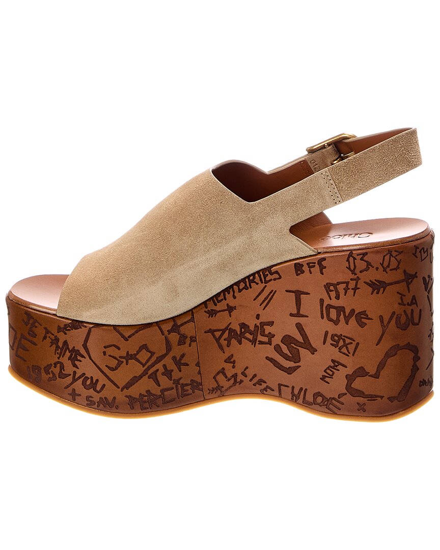 Chloé Chloe Maxime Suede Wedge Sandal