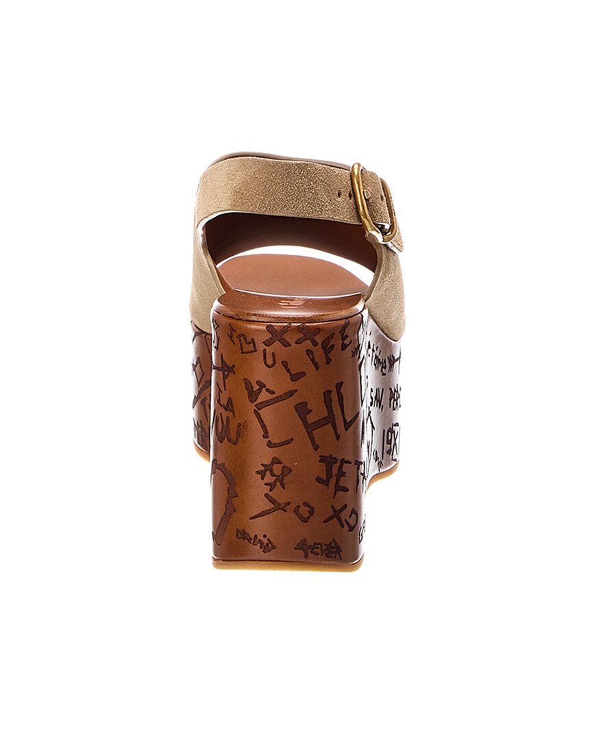 Chloé Chloe Maxime Suede Wedge Sandal