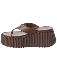 Chloé Chloé Nama Leather Wedge Slide