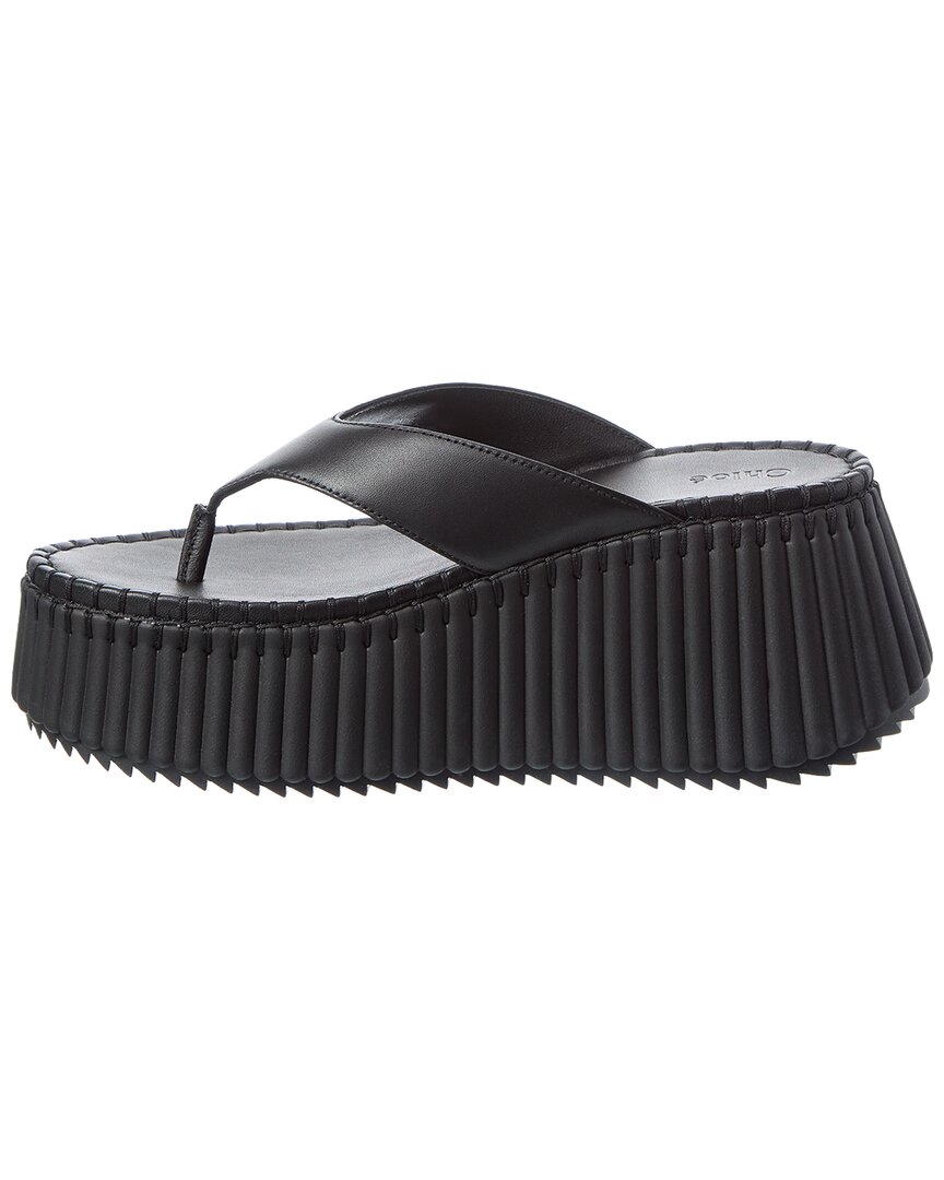 Chloé Chloé Nama Leather Wedge Slide