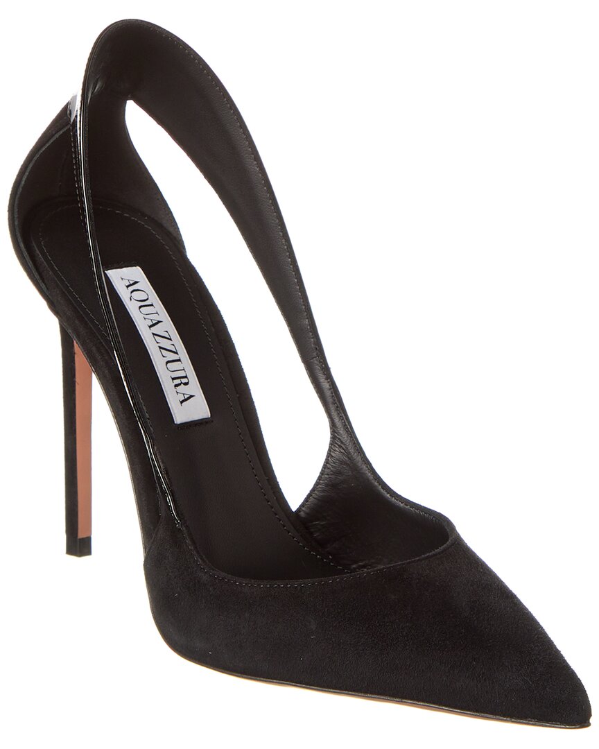 Aquazzura Aquazzura Dangerous Liaisons 105 Suede & Patent Pump