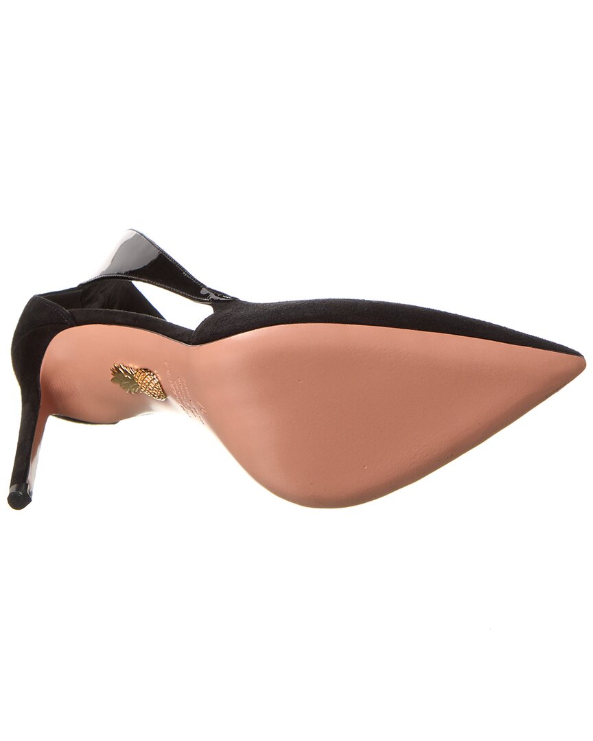 Aquazzura Aquazzura Dangerous Liaisons 105 Suede & Patent Pump