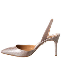 Aquazzura So Nude 85 Glitter Vinyl Slingback Pump