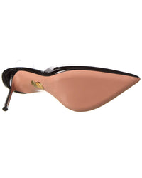 Aquazzura V Plexi 85 Vinyl & Patent Slingback Pump