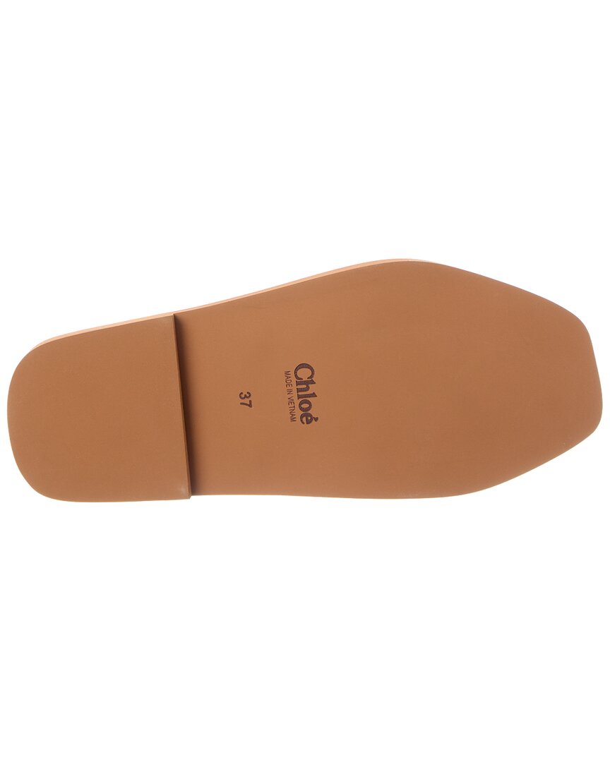 Chloé Chloé Woody Logo Canvas Sandal