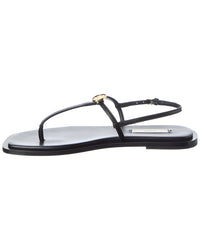 TOTEME Toteme T-Strap Leather Sandal