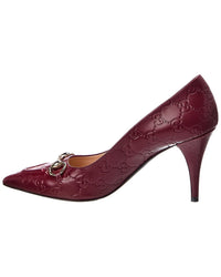 Gucci Gucci 90 Gg Horsebit Leather Pump