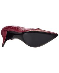 Gucci Gucci 90 Gg Horsebit Leather Pump