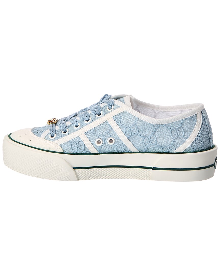 Gucci Gucci Gg Logo Lace & Suede Sneaker