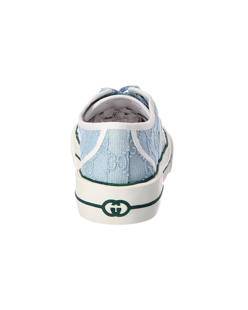 Gucci Gucci Gg Logo Lace & Suede Sneaker