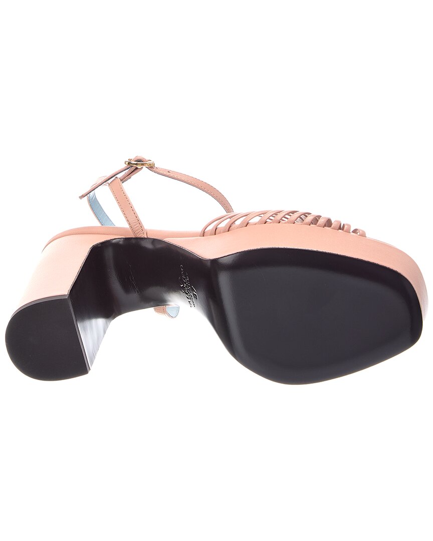Valentino Valentino Royal Heart 115 Leather Platform Sandal