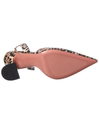 Amina Muaddi Holli Satin Slingback Pump